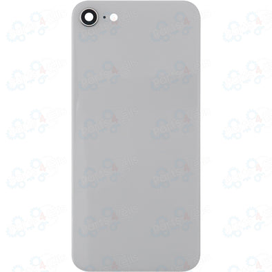 iPhone 8 Back Glass w/ Camera Lens White (No Logo)