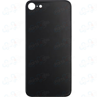 iPhone 8 Back Glass without Camera Lens Black (No Logo)