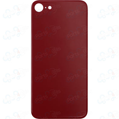 iPhone 8 Back Glass without Camera Lens Red (No Logo)
