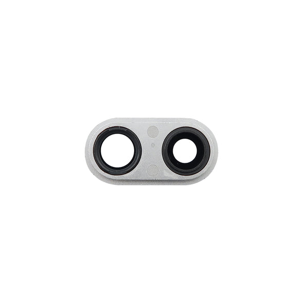iPhone 8 Plus Back Camera Lens + Bezel Frame Silver
