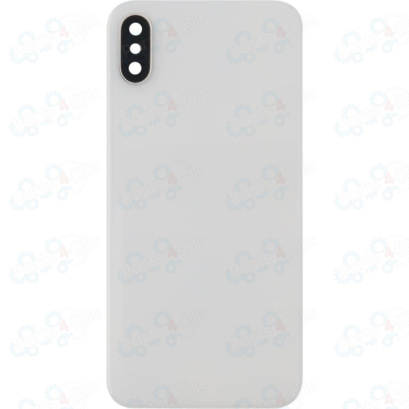 iPhone X Back Glass with Camera Lens White (No Logo)