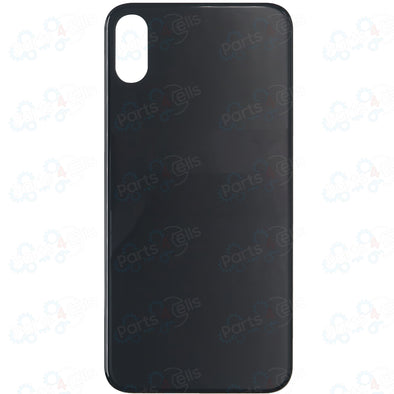 iPhone XS Max Back Glass without Camera Lens Black (No Logo)