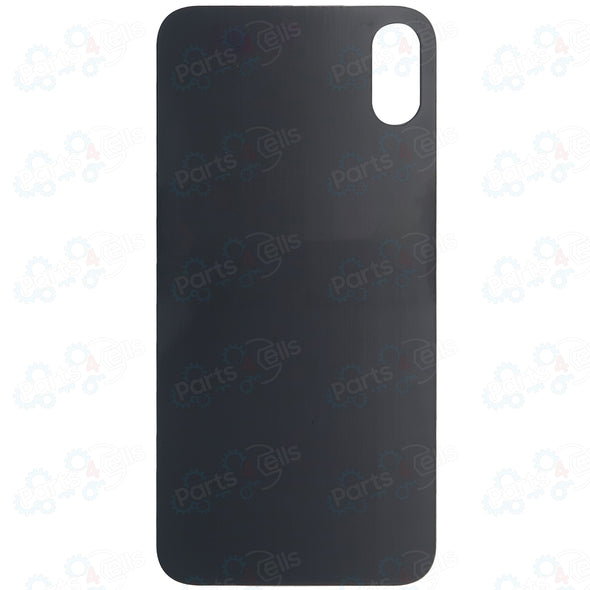 iPhone XS Max Back Glass without Camera Lens Black (No Logo)