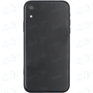 iPhone XR Back Housing w/ Small Parts Black (No Logo)