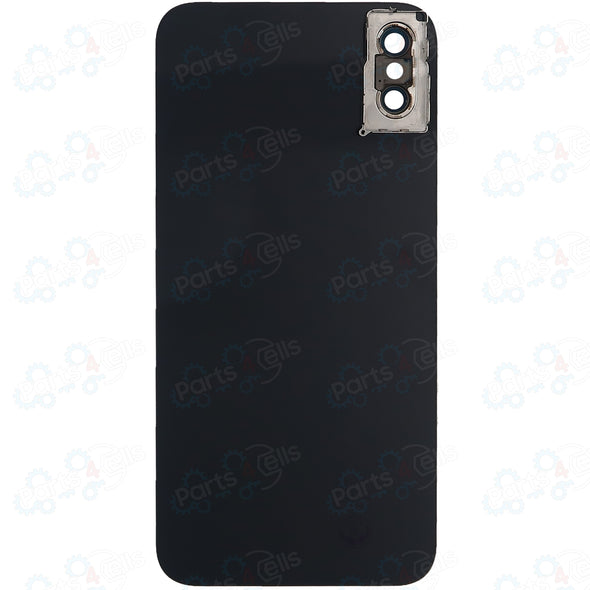 iPhone XS Back Glass with Camera Lens Black (No Logo)