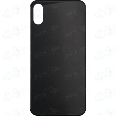 iPhone XS Back Glass without Camera Lens Black (No Logo)