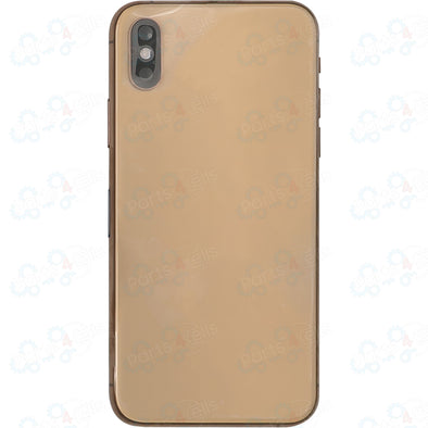 iPhone XS Back Housing Gold w/ Small Parts (No Logo)