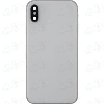 iPhone XS Back Housing White w/ Small Parts (No Logo)