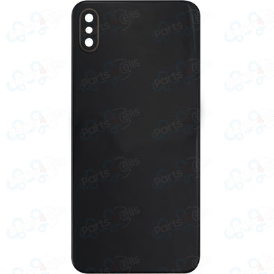iPhone XS Max Back Glass with Camera Lens Black (No Logo)