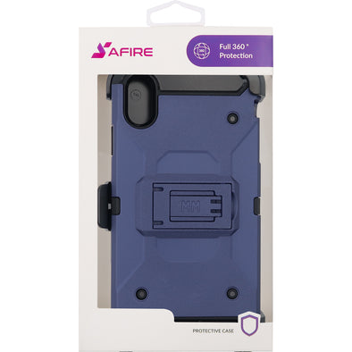 SAFIRE iPhone XS Max Rugged Case Navy Blue