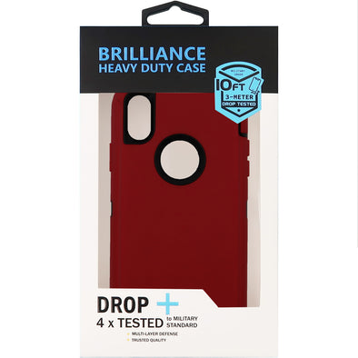 Brilliance HEAVY DUTY iPhone X / XS Pro Series Case Red