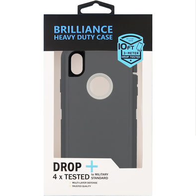 Brilliance HEAVY DUTY iPhone XR Pro Series Case Grey
