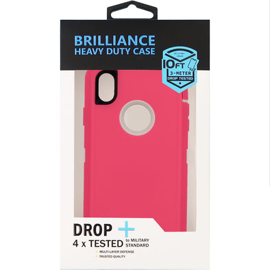 Brilliance HEAVY DUTY iPhone XR Pro Series Case Pink