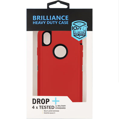 Brilliance HEAVY DUTY iPhone XR Pro Series Case Red