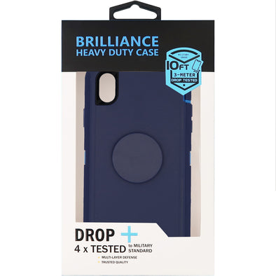 Brilliance HEAVY DUTY iPhone XR Pop Pro Series Case Blue