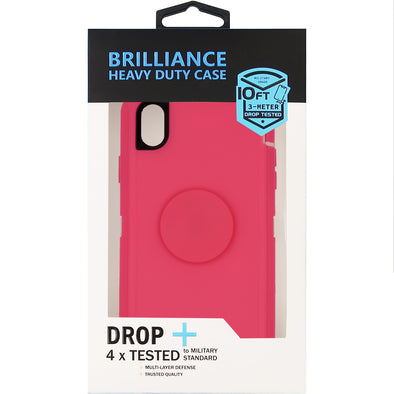 Brilliance HEAVY DUTY iPhone XR Pop Pro Series Case Pink