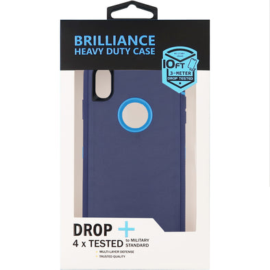 Brilliance HEAVY DUTY iPhone XS Max Pro Series Case Blue