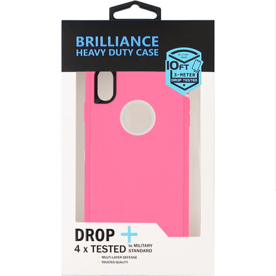 Brilliance HEAVY DUTY iPhone XS Max Pro Series Case Pink