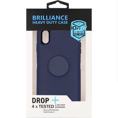 Brilliance HEAVY DUTY iPhone XS Max Pop Pro Series Case Blue