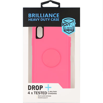 Brilliance HEAVY DUTY iPhone XS Max Pop Pro Series Case Pink