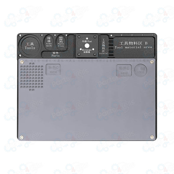 WL Aluminium Alloy Maintenance Platform 330mm x 198mm - Black