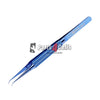 2UUL BlueT Curved Head Titanium Alloy 0.1mm Blue Tweezer for Precise Wire Jump-Parts4sells