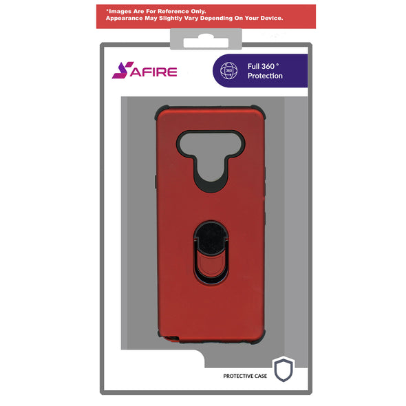 SAFIRE Samsung A01 SM-A015 2020 Ring Hybrid Case Red