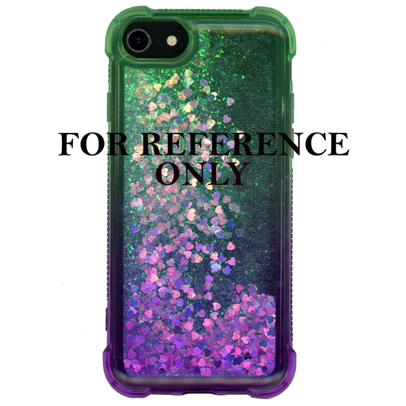 SAFIRE Samsung A21 2020 A215 Water Glitter Case Green & Purple