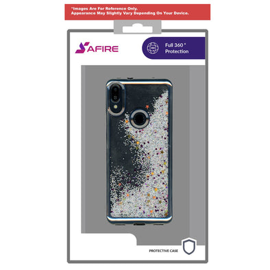 SAFIRE LG Aristo 5 Water Glitter Case Silver