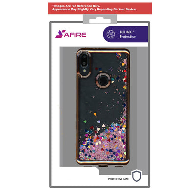 SAFIRE LG Aristo 5 Water Glitter Case Rose Gold