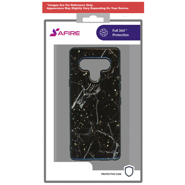 SAFIRE Samsung A11 SM-A115 2020 Marble Case Black & Gold