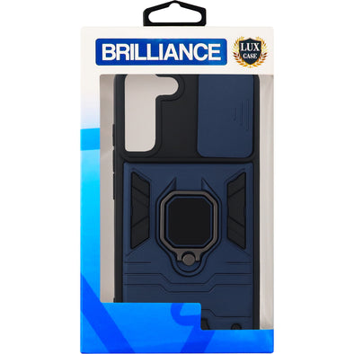 Brilliance LUX Samsung S22 Plus Warrior Window Case Dark Blue