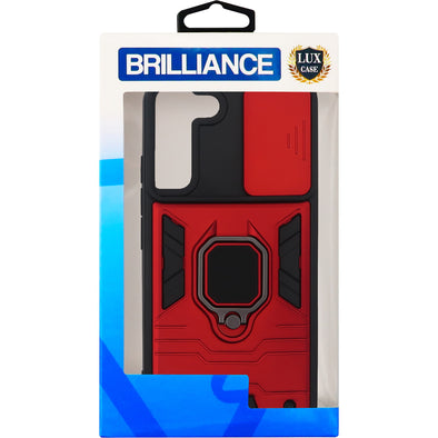 Brilliance LUX Samsung S22 Plus Warrior Window Case Red