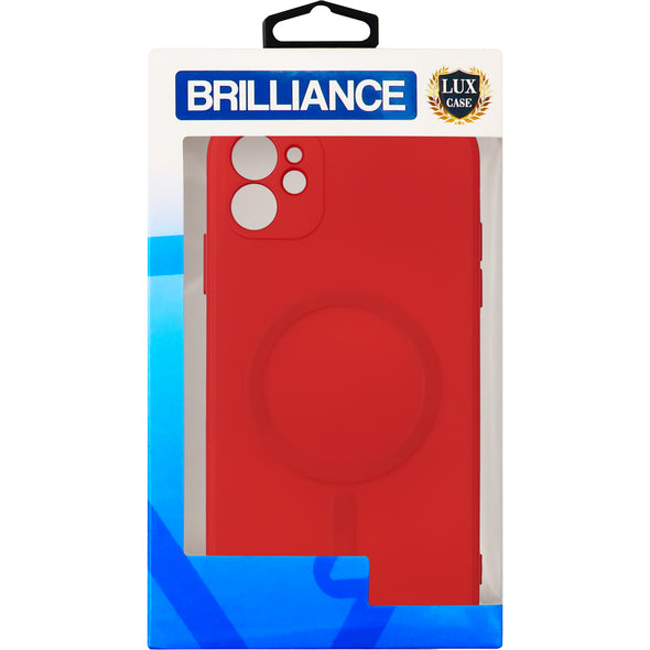 Brilliance LUX iPhone 12 Magnetic wireless charging case Red