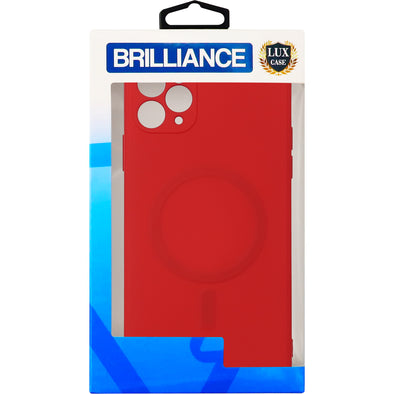 Brilliance LUX iPhone 11 PRO MAX Magnetic wireless charging case Red
