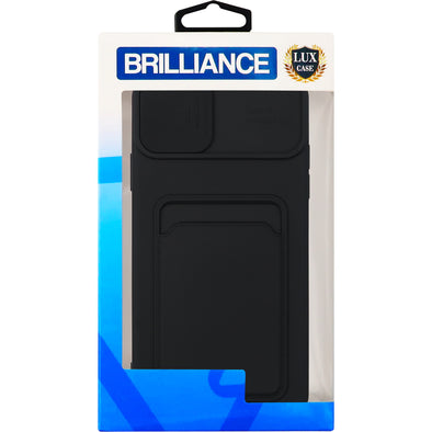 Brilliance LUX iPhone 11 PRO MAX Push window card case Black