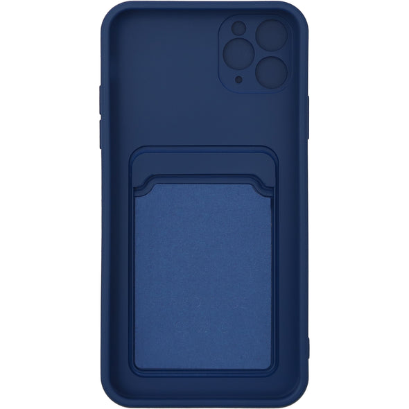 Brilliance LUX iPhone 11 PRO MAX Push window card case Navy Blue