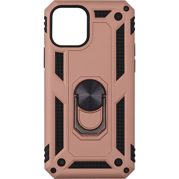 Brilliance LUX iPhone 12 Sergeant Anti-fall Bracket Armor Case Peach