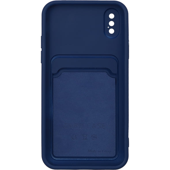 Brilliance LUX iPhone X Push window card case Navy Blue