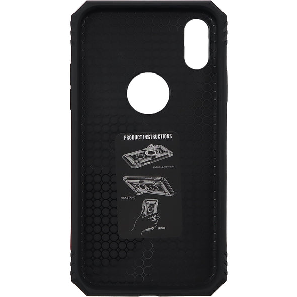 Brilliance LUX iPhone XR Sergeant Anti-fall Bracket Armor Case Red