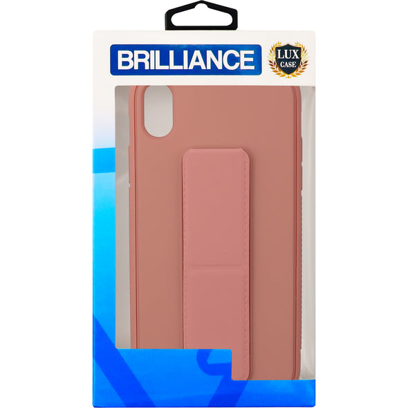 Brilliance LUX iPhone XR Universal Stand Phone Case Peach
