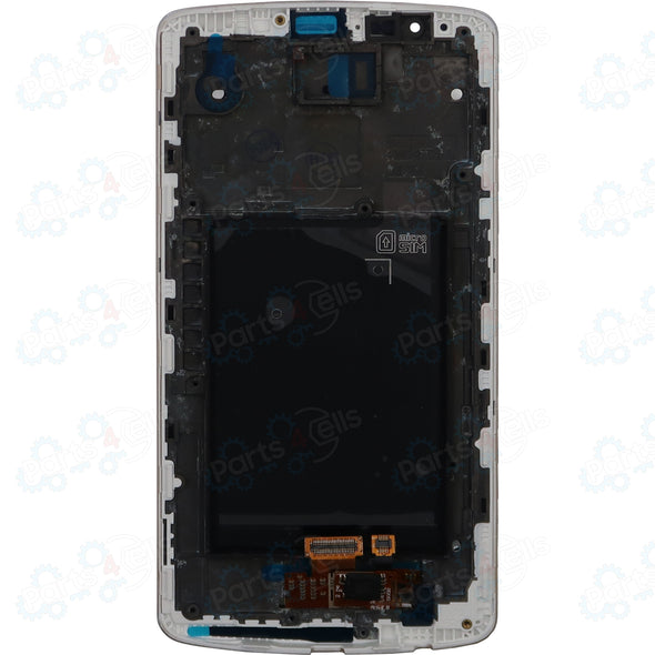 LG G3 LCD With Touch + Frame White