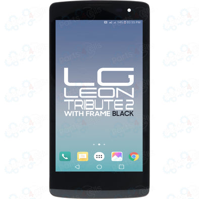 LG Leon/Tribute 2 LCD With Touch + Frame Black LS665