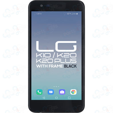 LG Phoenix Plus / K10 (2018) / K11 Prime / K30 / K30 Plus LCD with Touch + Frame Black