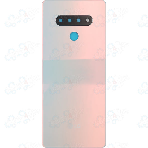 LG Stylo 6 Back Door W/Camera Lens & Finger Print Sensor Silver