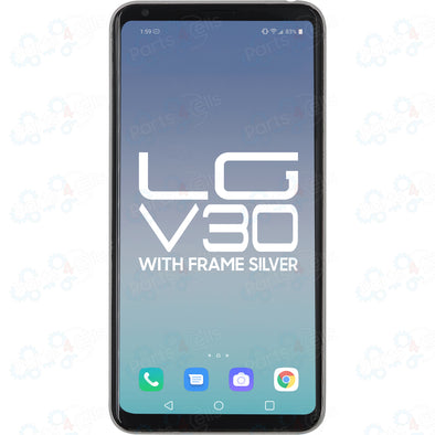 LG V30 LCD With Touch + Frame Silver