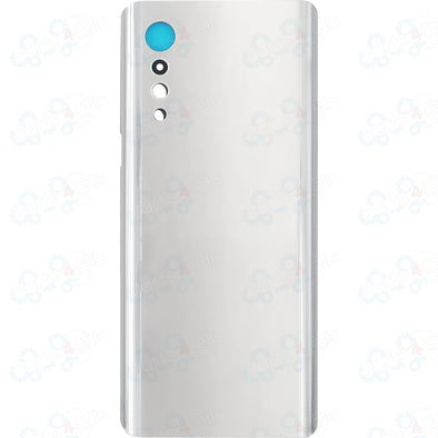 LG Velvet 5G Back Door + Adhesive Silver US Version