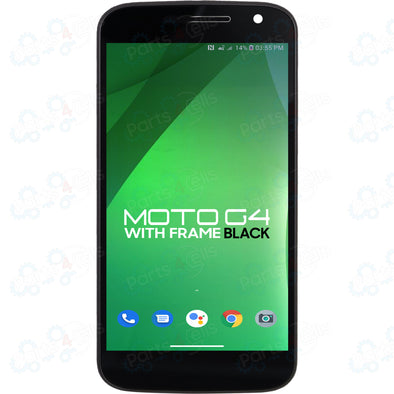 Motorola Moto G 4th Gen LCD with Touch + Frame Black XT1625