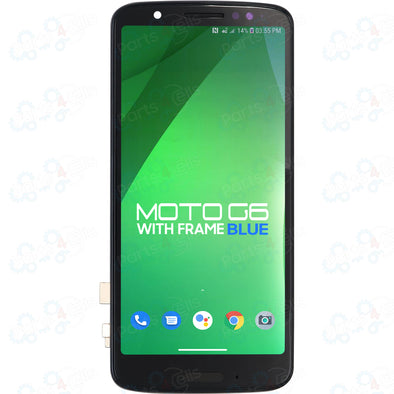 Motorola Moto G6 LCD with Touch + Frame Blue XT1925