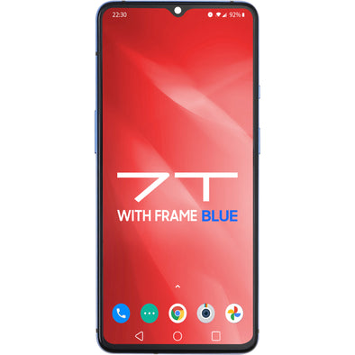 OnePlus 7T LCD with Touch Frame + Glacier Blue